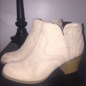 Cream booties